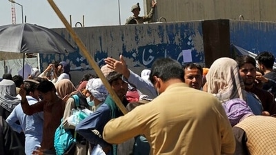 Western nations warned Thursday of a possible attack on Kabul's airport, where thousands have flocked as they try to flee Taliban-controlled Afghanistan. (AP) Western nations warned Thursday of a possible attack on Kabul's airport, where thousands have flocked as they try to flee Taliban-controlled Afghanistan. (AP)