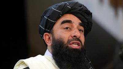 Taliban spokesman Zabihullah Mujahid speaks at his first news conference, in Kabul, after the insurgent's group seized power in Afghanistan. (AP File Photo) Taliban spokesman Zabihullah Mujahid speaks at his first news conference, in Kabul, after the insurgent's group seized power in Afghanistan. (AP File Photo)
