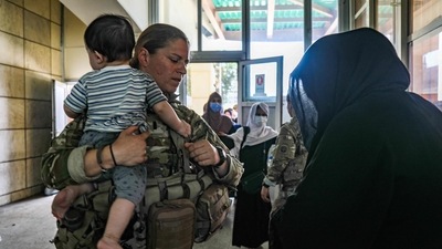 US troops are anchoring a multinational evacuation from the airport (Photo by Jillian HIX / US ARMY / AFP) (AFP) US troops are anchoring a multinational evacuation from the airport (Photo by Jillian HIX / US ARMY / AFP) (AFP)