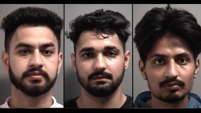 From left: Amritpal Singh, Harkuwar Singh, and Sukhmanpreet Singh. (Photo: Peel Regional Police)