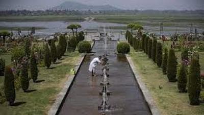 On July 28, the J&K government had inked an MoU with the JSW Foundation, which is the social arm of multinational conglomerate JSW Group, for restoration and conservation of the Mughal Gardens. (HT File)