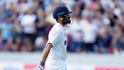 India's captain Virat Kohli walks off the field after losing his wicket. (AP) India's captain Virat Kohli walks off the field after losing his wicket. (AP)