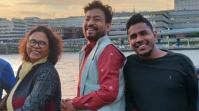 Irrfan Khan with Sutapa Sikdar.