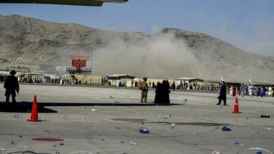 Afghan Sikhs and Hindus who were repatriated on Wednesday narrowly escaped the blast which rocked the airport area in Kabul on Thursday. Afghan Sikhs and Hindus who were repatriated on Wednesday narrowly escaped the blast which rocked the airport area in Kabul on Thursday.