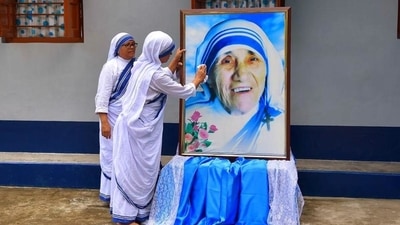 Mother Teresa passed away on September 5, 1997, her feast day, and beatified on October 19, 2002. (ANI Photo) Mother Teresa passed away on September 5, 1997, her feast day, and beatified on October 19, 2002. (ANI Photo)