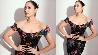 Tamannaah Bhatia picked this breathtaking outfit from the shelves of Marchesa. (Instagram/@tamannaahspeaks) Tamannaah Bhatia picked this breathtaking outfit from the shelves of Marchesa. (Instagram/@tamannaahspeaks)