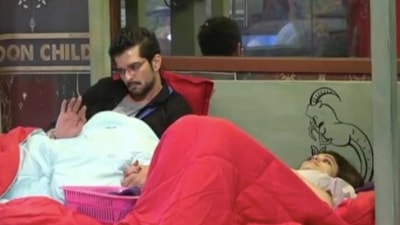 Raqesh Bapat and Shamita Shetty on Bigg Boss OTT. Raqesh Bapat and Shamita Shetty on Bigg Boss OTT.
