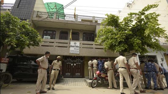 The murders took place early on Tuesday morning. (Parveen Kumar/HT Photo)