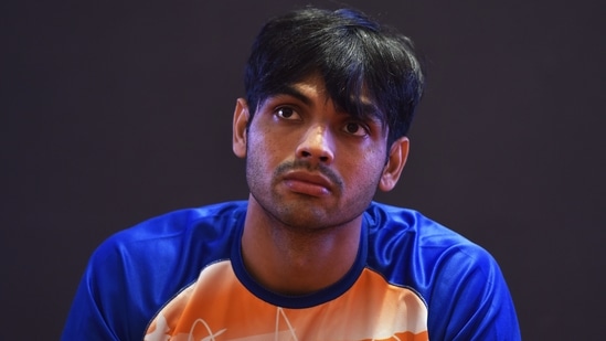 New Delhi, India - Aug. 10, 2021:Tokyo 2020 Olympics gold medalist and javelin thrower Neeraj Chopra during the press conference at Hotel Taj Palace, in New Delhi, India, on Tuesday, August 10, 2021. (Photo by Sanjeev Verma/ Hindustan Times)(Sanjeev Verma/HT PHOTO)