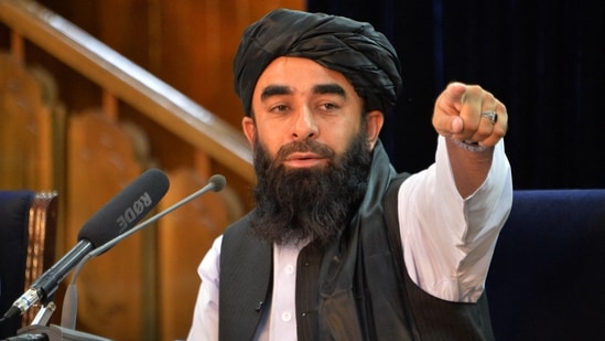 Taliban spokesperson Zabihullah Mujahid said the Islamic Emirate is paying close attention to the security and protection of its people.(AFP)