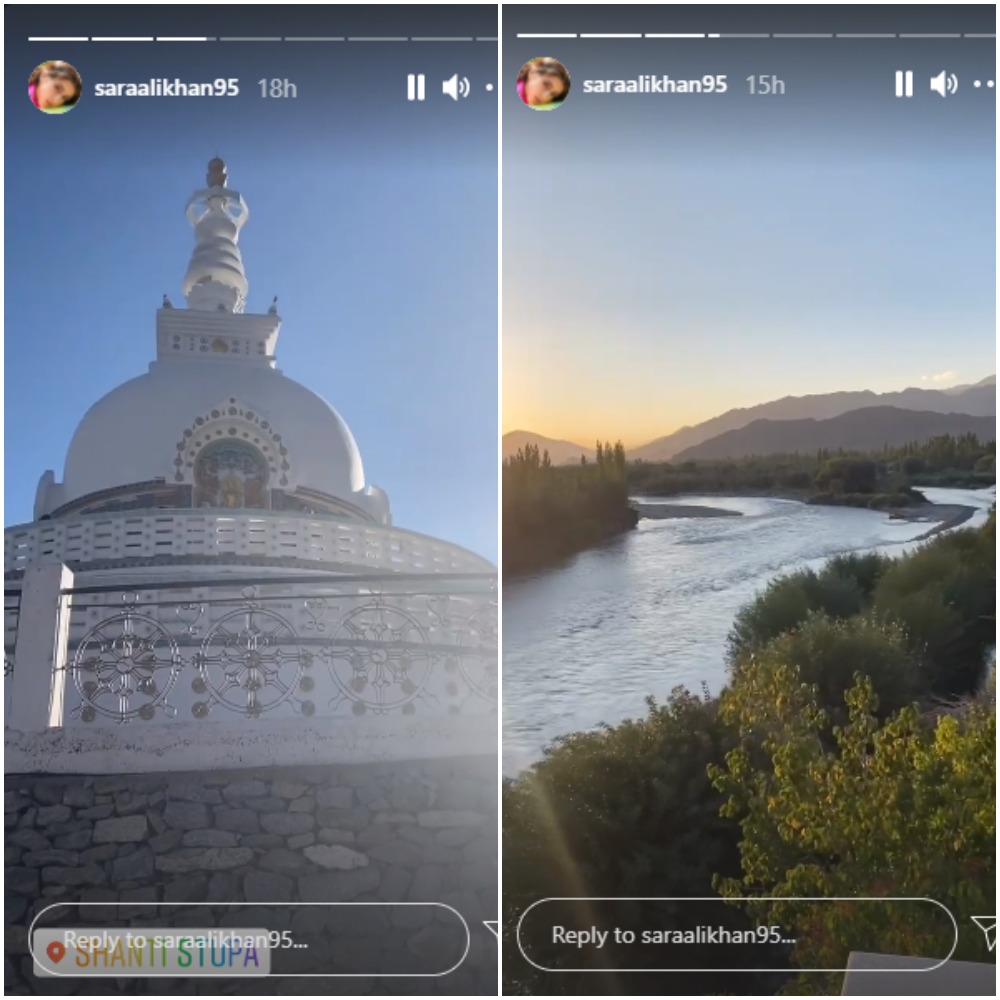 Sara Ali Khan has travelled to Ladakh. Sara Ali Khan has travelled to Ladakh.