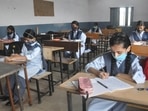 Physical classes were resumed in Delhi schools in February just before the second wave of the pandemic hit.(PTI) Physical classes were resumed in Delhi schools in February just before the second wave of the pandemic hit.(PTI)