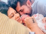 Kishwer Merchant and Suyyash Rai with their son. Kishwer Merchant and Suyyash Rai with their son.