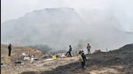 The present landfill at Okhla, with a height of over 60 metres, has grown far beyond its permissible limit of 20-30 metres and is not in a position to handle any more waste. (Sanjeev Verma/HT) The present landfill at Okhla, with a height of over 60 metres, has grown far beyond its permissible limit of 20-30 metres and is not in a position to handle any more waste. (Sanjeev Verma/HT)