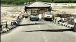 Rani Pokhri bridge on Dehradun Rishikesh highway which collapsed due to heavy rains. (HT photo)