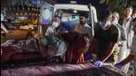 Volunteers and medical staff bring an injured man for treatment after two powerful explosions outside the airport in Kabul on Thursday, August 26. IS-K claimed responsibility for the complex assault. (AFP)