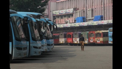 MSRTC has a fleet of around 18,500 buses. (HT FILE) MSRTC has a fleet of around 18,500 buses. (HT FILE)