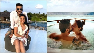 Minissha Lamba with her boyfriend. Minissha Lamba with her boyfriend.