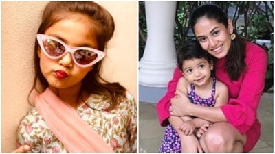 Mira Rajput with daughter Misha. Mira Rajput with daughter Misha.
