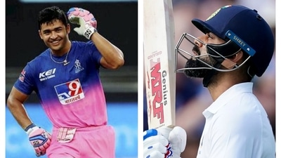 Riyan Parag and Virat Kohli collage. (File/AP) Riyan Parag and Virat Kohli collage. (File/AP)