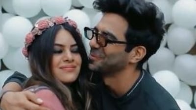 Aparshakti and Aakriti Khurana during her baby shower.