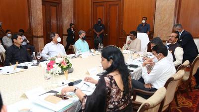 Officials said the CM met representatives of TATA group, Hyundai Motors, Honda, Maruti Suzuki and others. (HT)