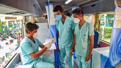 According to the government, so far 3.95 crore people have been vaccinated in the state so far. Out of this, around 3 crore people have received the first dose, while 95 lakh people received the second dose of the vaccination. (PTI) According to the government, so far 3.95 crore people have been vaccinated in the state so far. Out of this, around 3 crore people have received the first dose, while 95 lakh people received the second dose of the vaccination. (PTI)