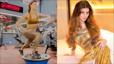 Urvashi Rautela’s Pilates on BOSU ball is fitness inspo to exercise our rusted limbs (Instagram/urvashirautela) Urvashi Rautela’s Pilates on BOSU ball is fitness inspo to exercise our rusted limbs (Instagram/urvashirautela)