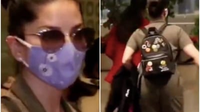 Sunny Leone was running late for her flight, apparently. Sunny Leone was running late for her flight, apparently.