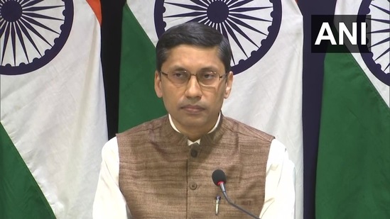 MEA spokesperson Arindam Bagchi said the situation in Afghanistan is evolving. (ANI Photo )