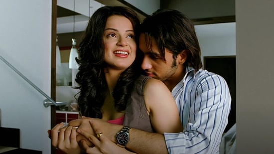 Adhyayan Suman and Kangana Ranaut in Raaz: The Mystery Continues.