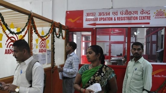 An Aadhaar enrolment centre (File photo/Used only for representation)