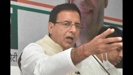 Congress general secretary Randeep Surjewala . (HT File)