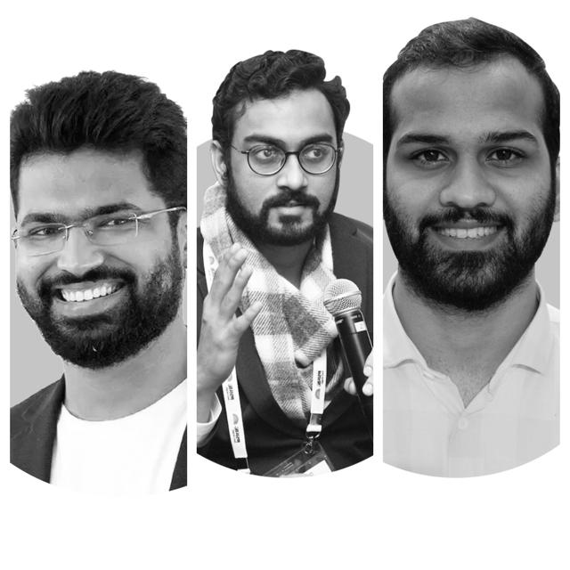 (Left to right) “We pick mentors who can pass on the right type of knowledge,” says Vipul Agrawal, who co-founded Unlu with Himanshu Periwal and Anurag Dalia.