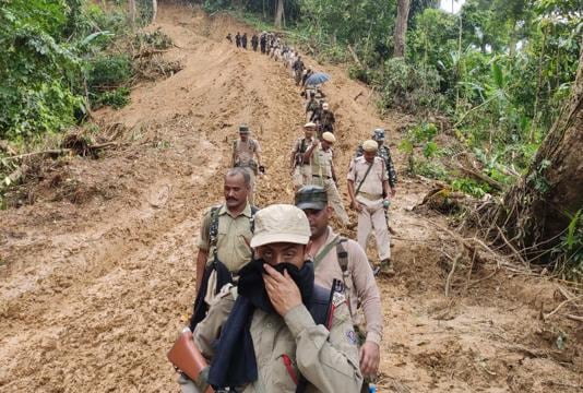 Assam police and forest officials said the chief minister Himanta Biswa Sarma has advocated a resist and retreat strategy. Assam police and forest officials said the chief minister Himanta Biswa Sarma has advocated a resist and retreat strategy.