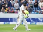 India's KL Rahul walks off the field after losing his wicket.(AP) India's KL Rahul walks off the field after losing his wicket.(AP)