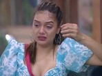 Divya Agarwal on Bigg Boss. Divya Agarwal on Bigg Boss.