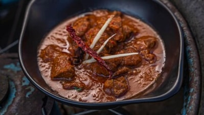 Railway lamb or mutton curry: As the name suggests, this mouth-watering dish was served to the elite class people travelling in First Class compartments of Indian railways during the pre-independence time.  (Instagram/@bandookkitchen)