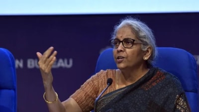 Union finance minister Nirmala Sitharaman. (File photo) Union finance minister Nirmala Sitharaman. (File photo)