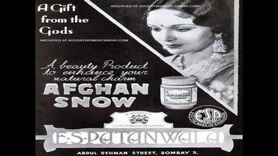 Yesteryear star Devika Rani endorsing the cream Afghan Snow. (SOURCED IMAGES) Yesteryear star Devika Rani endorsing the cream Afghan Snow. (SOURCED IMAGES)
