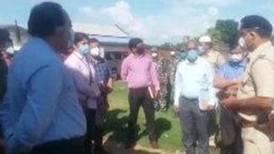 A CBI team also visited Kankartala in Birbhum in connection with the investigation into the post-poll violence in West Bengal. (ANI PHOTO.) A CBI team also visited Kankartala in Birbhum in connection with the investigation into the post-poll violence in West Bengal. (ANI PHOTO.)