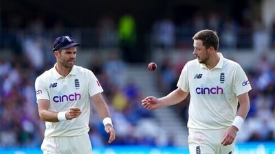 'Spoke to him and just tried to practice it': Ollie Robinson reveals how James Anderson helped him master the art of wobble seam (AP)