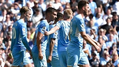 Premier League: Man City make light work of thrashing hapless 10-man Arsenal (AP)
