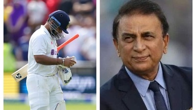Rishabh Pant and Sunil Gavaskar collage. (AP/File) Rishabh Pant and Sunil Gavaskar collage. (AP/File)
