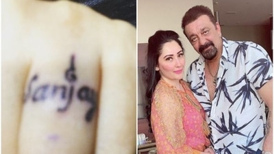 Maanayata Dutt has a tattoo of Sanjay Dutt's name on her ring finger. 