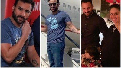 Saif Ali Khan has a tattoo in Kareena's name on his left arm. 