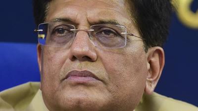 Union commerce and industry minister Piyush Goyal at a press conference in New Delhi on August 12. (PTI) Union commerce and industry minister Piyush Goyal at a press conference in New Delhi on August 12. (PTI)