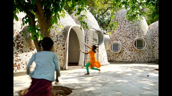 Among Anupama Kundoo’s most acclaimed projects is a home for homeless children in Puducherry. The domed rooms are made up of clay bricks handmade locally, and fired from within. (Javier Callejas) Among Anupama Kundoo’s most acclaimed projects is a home for homeless children in Puducherry. The domed rooms are made up of clay bricks handmade locally, and fired from within. (Javier Callejas)