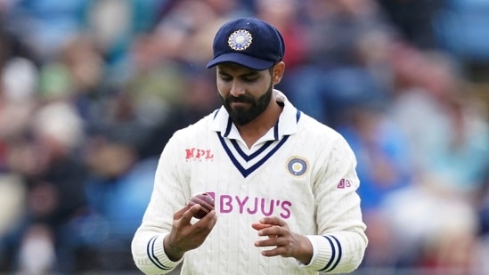 India's Ravindra Jadeja taken to hospital for a precautionary scan for suspected knee injury(AP)