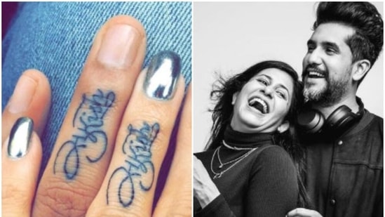 New parents Kishwer Merchant and Suyyash Rai have a couple tattoo, bearing each other's names.